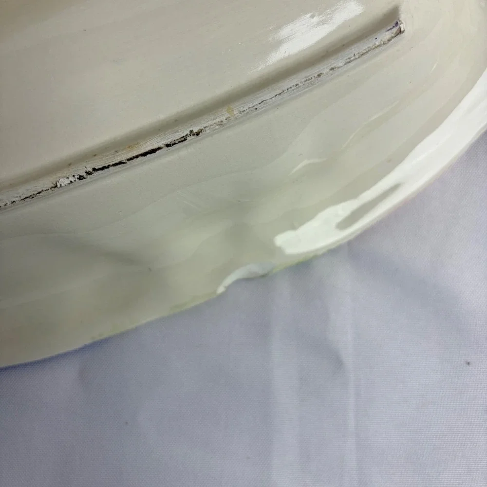 Fitz and Floyd Vintage 1986‎ Vegetable Divided Serving Platter Oval Ceramic Tray